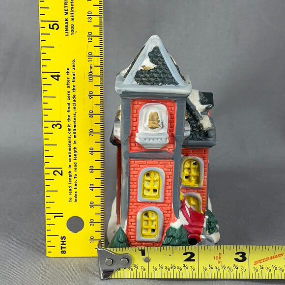 Cobblestone Corners Fire Station Ceramic Christmas Village Holiday Decor Y2K - Picture 15 of 16